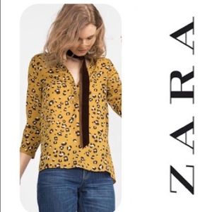 ZARA basic leopard print top BLOGGER FAVE